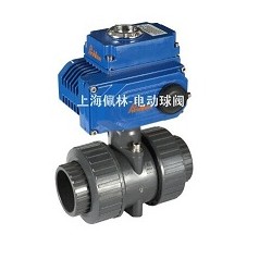 PVC電動雙由令活接球閥，Q961F雙由令電動球閥