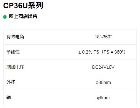 MIDORI電位器 CP36U系列